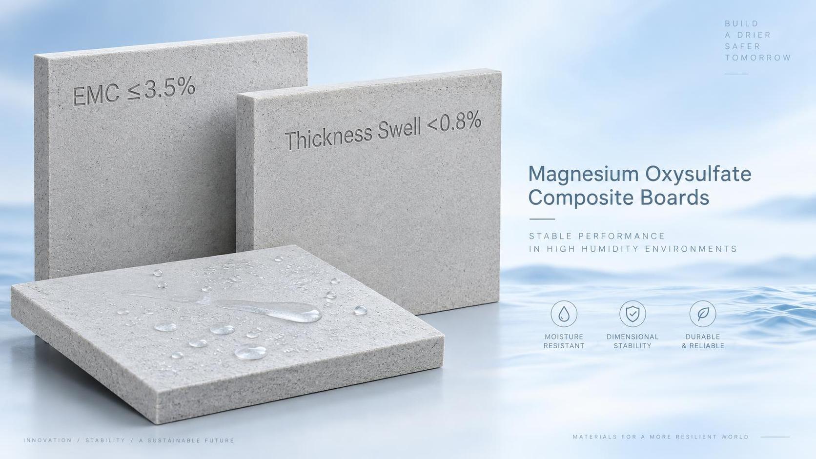 Comment évaluer la résistance à l’humidité des panneaux d’oxysulfate de magnésium pour les intérieurs à forte humidité