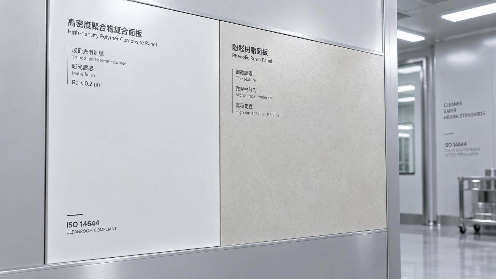 High Density Polymer vs. Phenolic Resin Panels in Cleanroom Walls: Chemical Resistance, Particle Shedding, and ISO 14644 Compliance