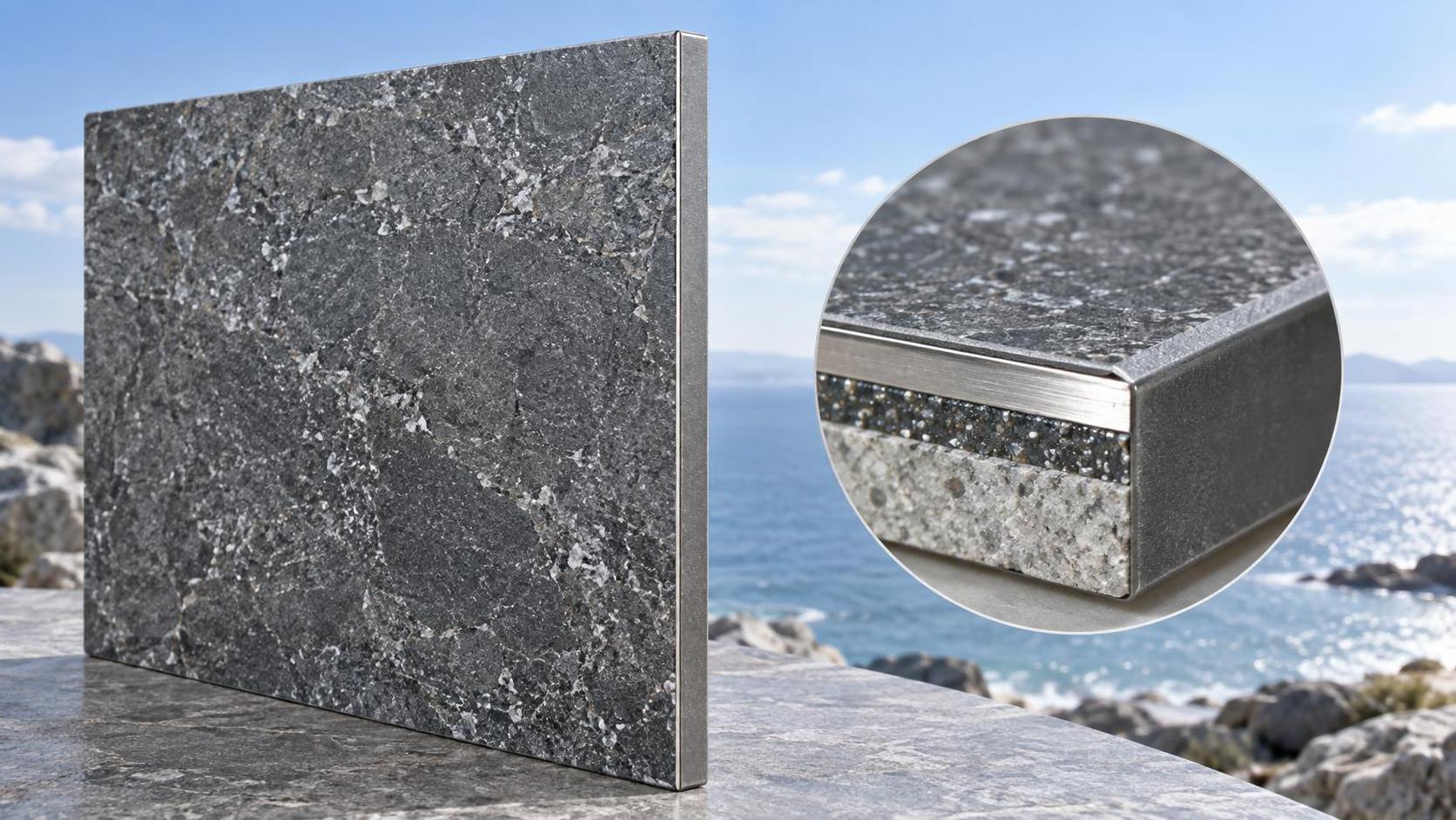 Stone Look Decorative Panels in Coastal Environments: Salt Spray Corrosion Resistance and Chloride Ion Permeability Testing