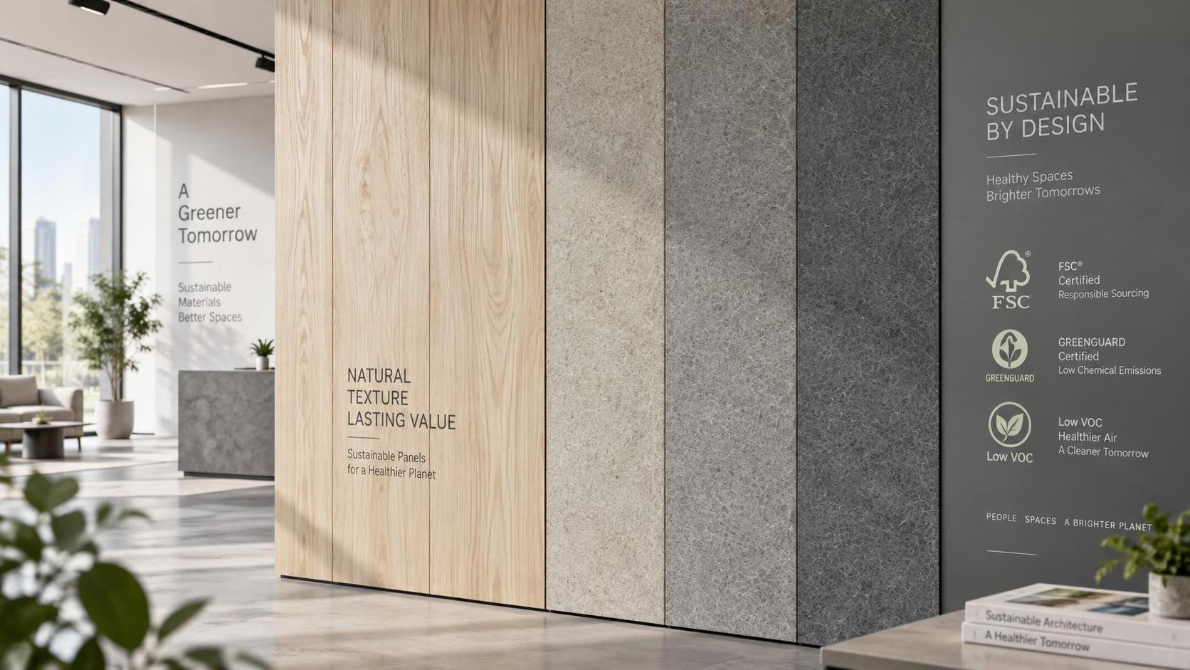 L’essor des matériaux durables dans la fabrication de panneaux décoratifs sur mesure : aperçu du marché