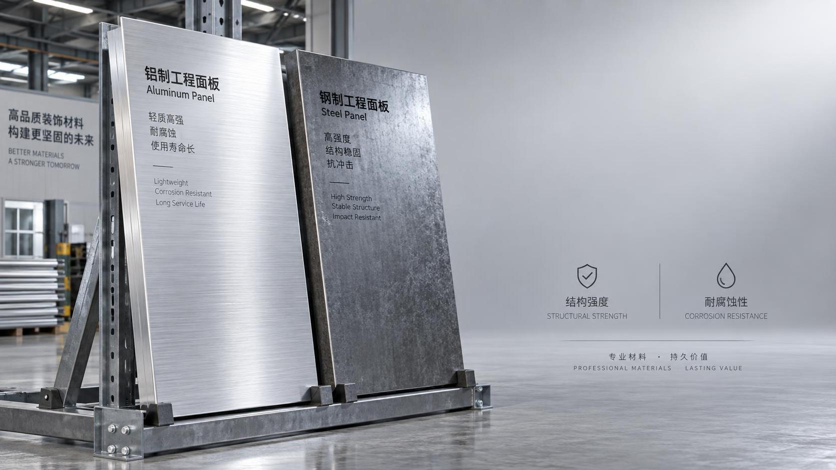 Comment choisir entre l’aluminium et l’acier pour les systèmes de panneaux techniques en environnement industriel ?