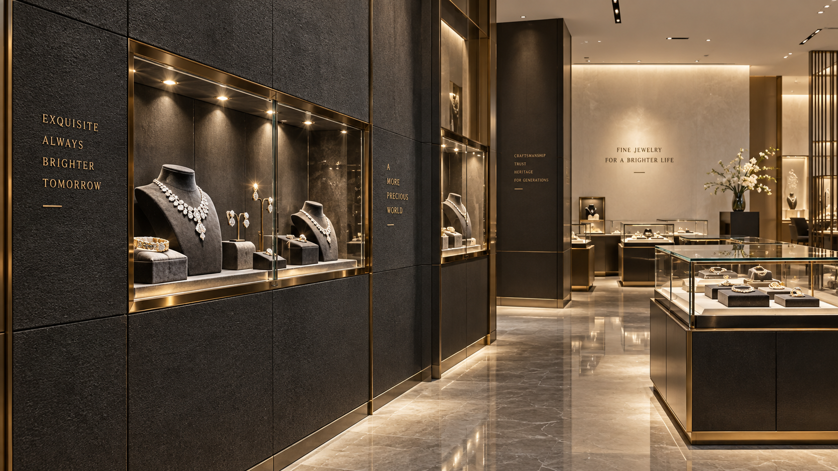 Jewelry Store Wall Panels That Enhance Lighting, Security, and Luxury Displays