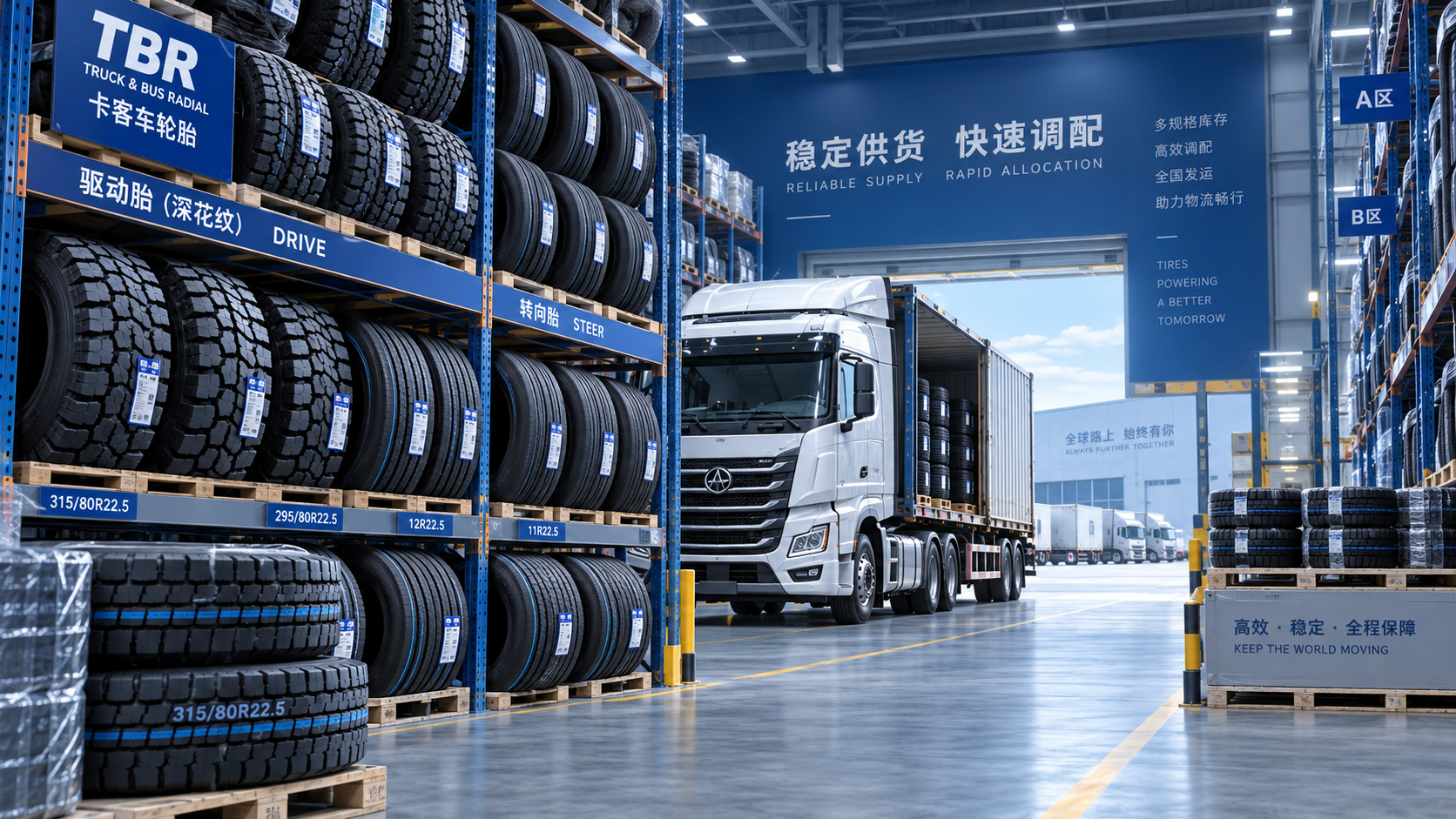 How to assess a TBR tire supplier's stock availability for fleets