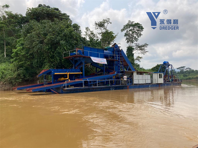 150TPH Bucket Chain Gold Diamond Dredger