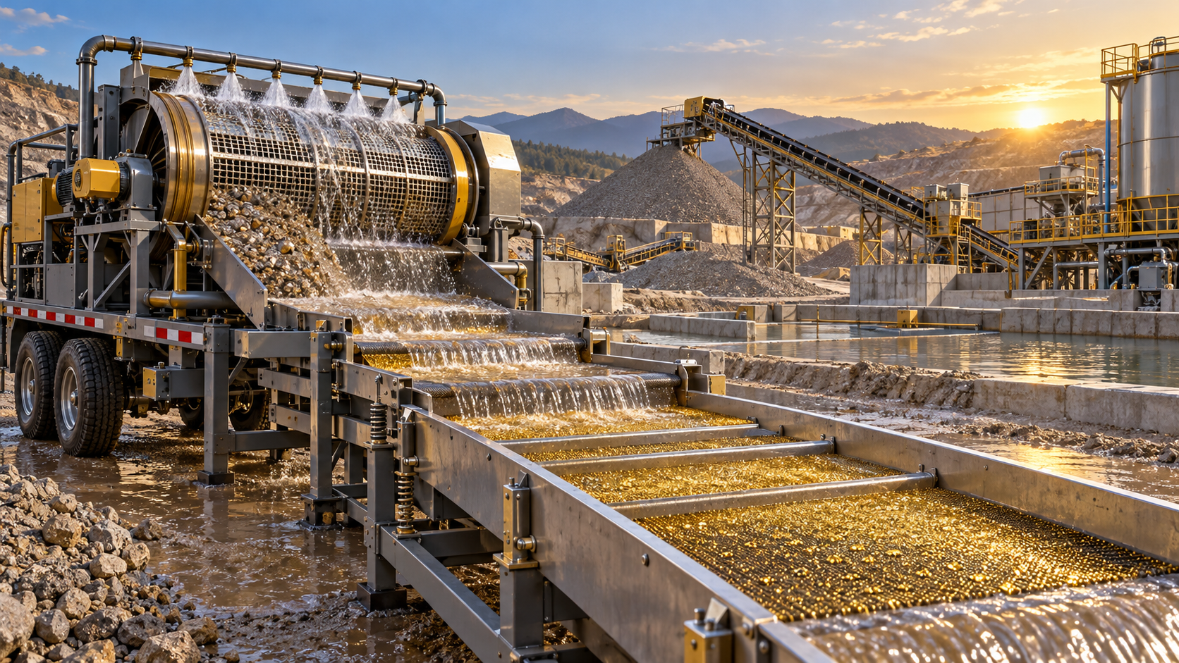 What causes gold loss in a gold mining dredge recovery circuit