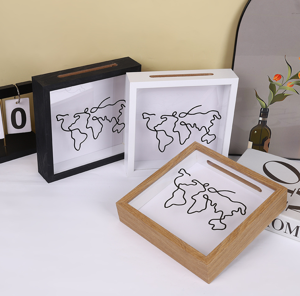 Wooden money frame