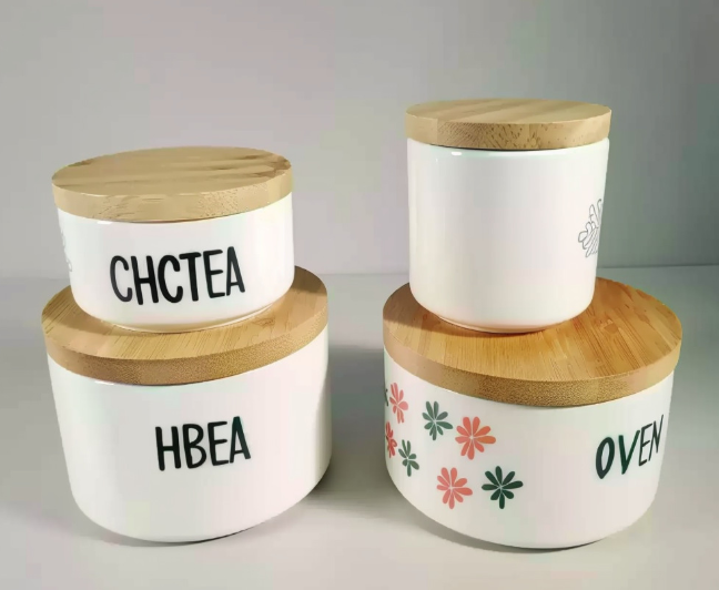Customized circular ceramic sealed container