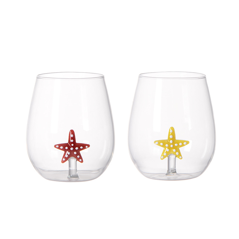 Glass Starfish Cup