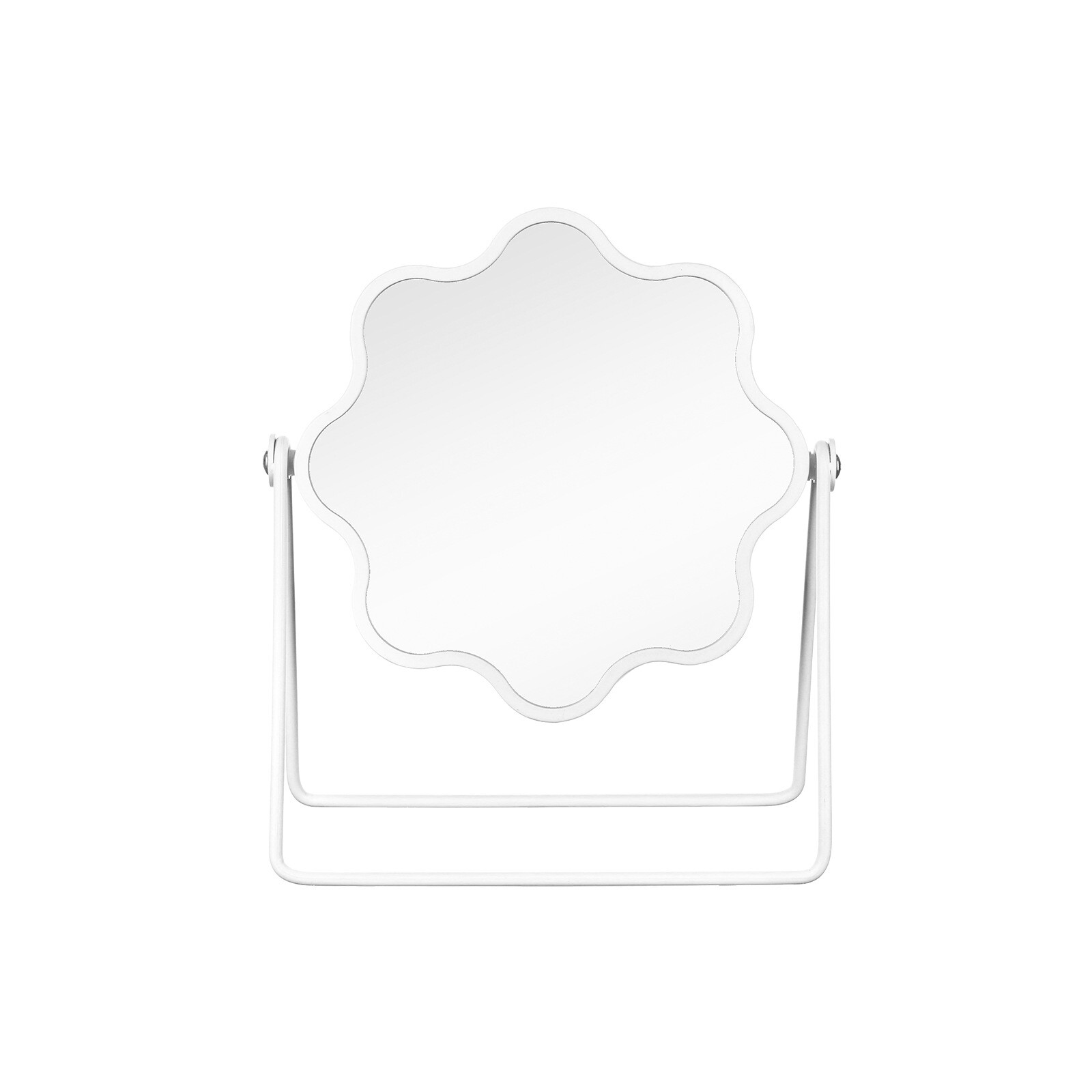 Metal makeup mirror