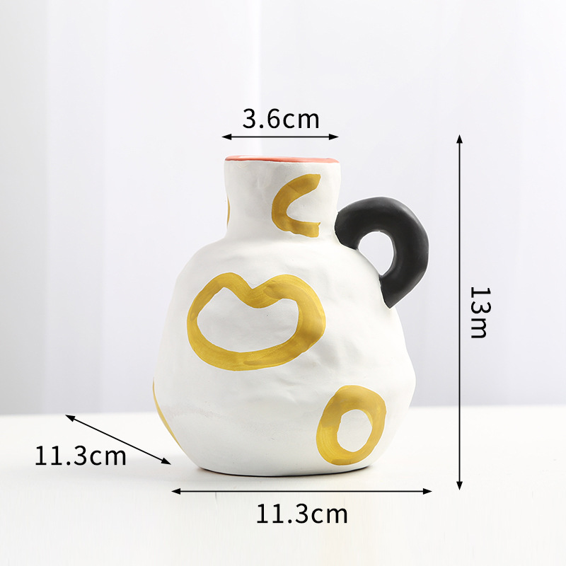 Hand-Painted ceramic vase
