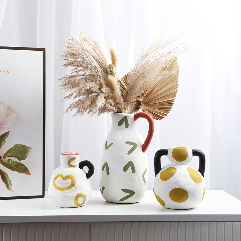 Hand-Painted ceramic vase