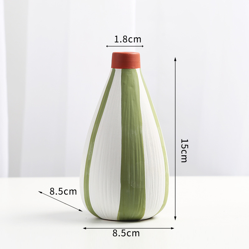 Hand-Painted ceramic vase