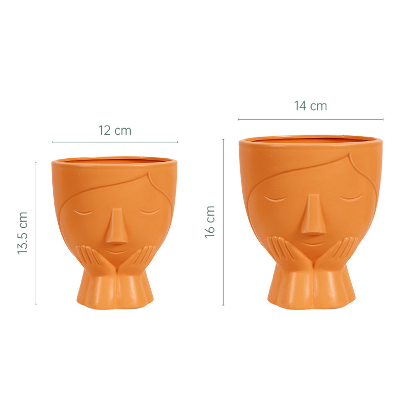 Ceramic flower pot