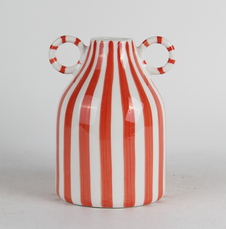 Ceramic Striped Vase