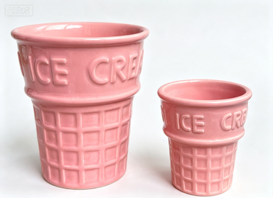 Ceramic ice-cream cup