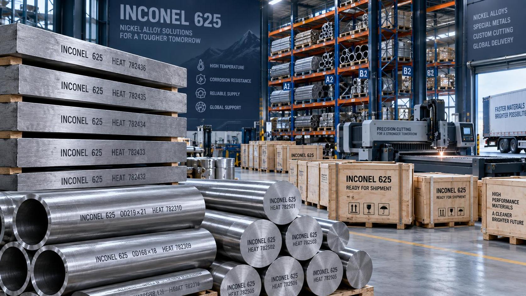 Como o nível de estoque de um fornecedor de Inconel 625 afeta os cronogramas de projeto