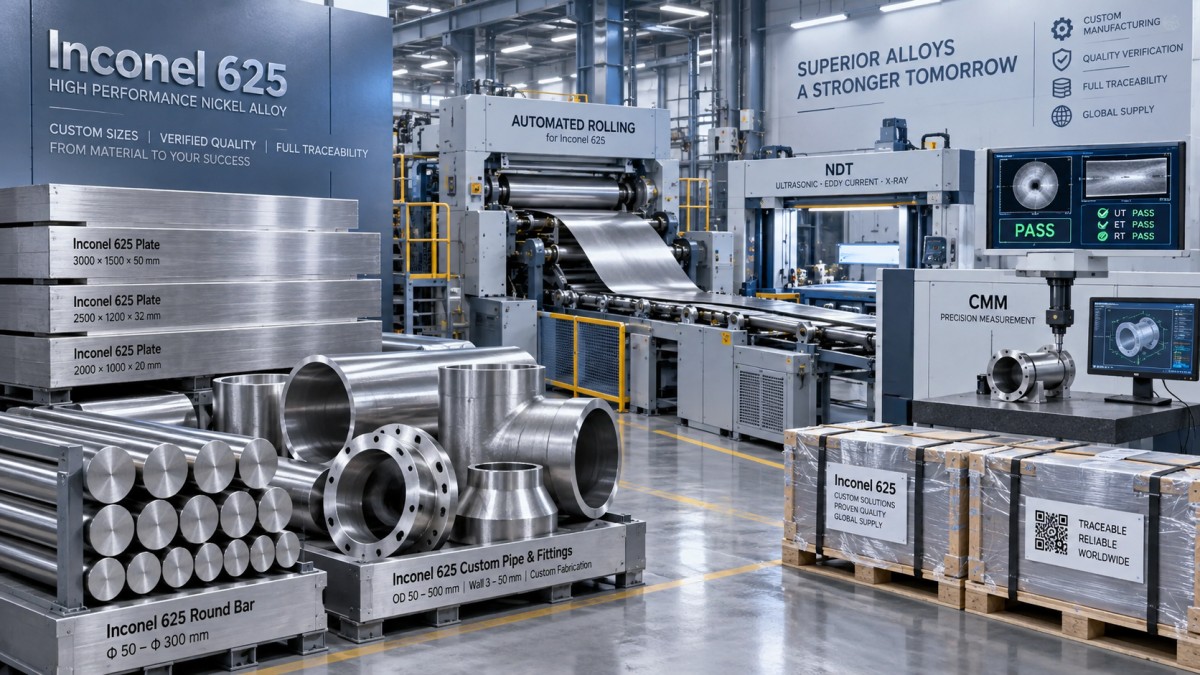 Quando adquirir Inconel 625 de um fabricante em vez de utilizar estoque