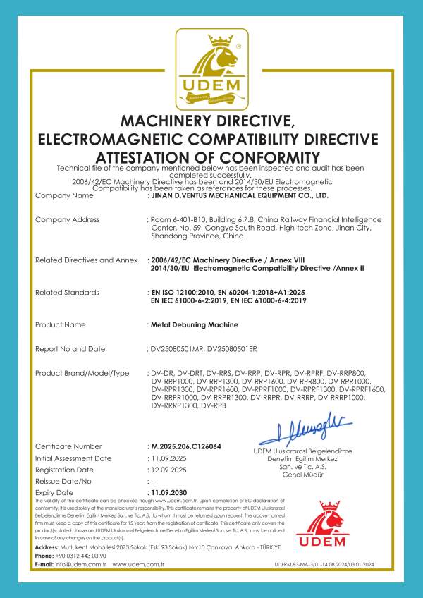 Станок для снятия заусенцев с маркировкой CE_01