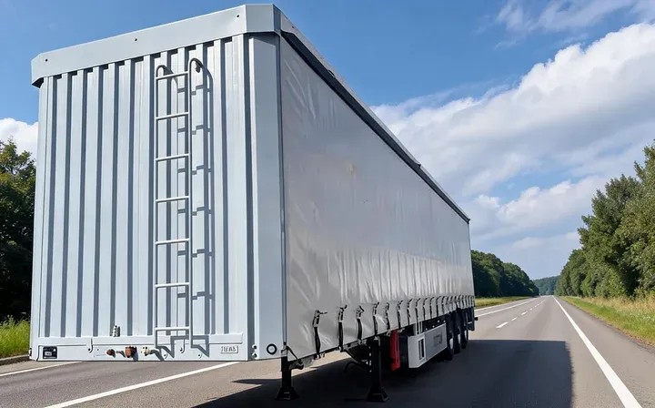 Remolque con cortinas de 45 pies
