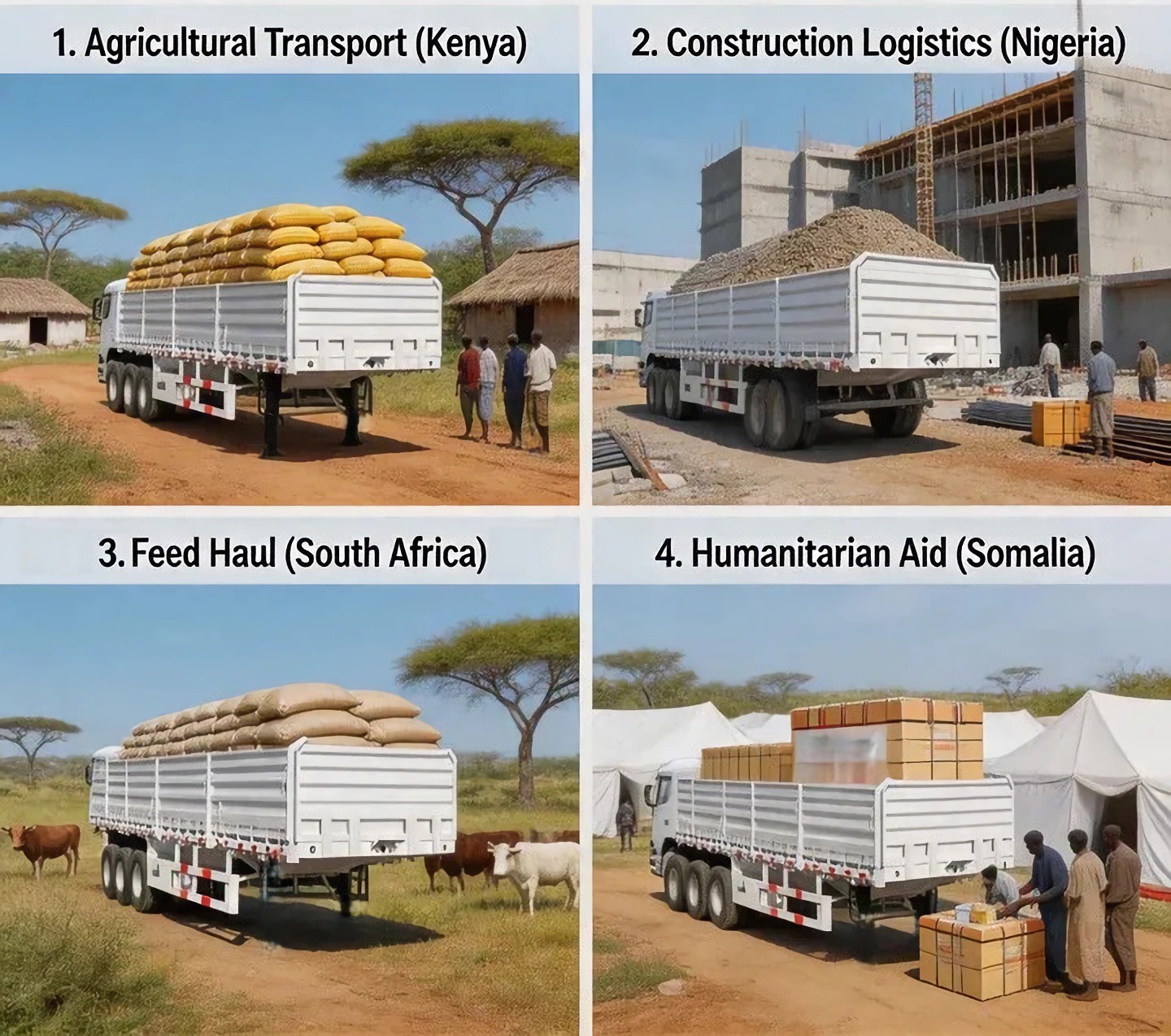 Application Side Wall Semi Trailer
