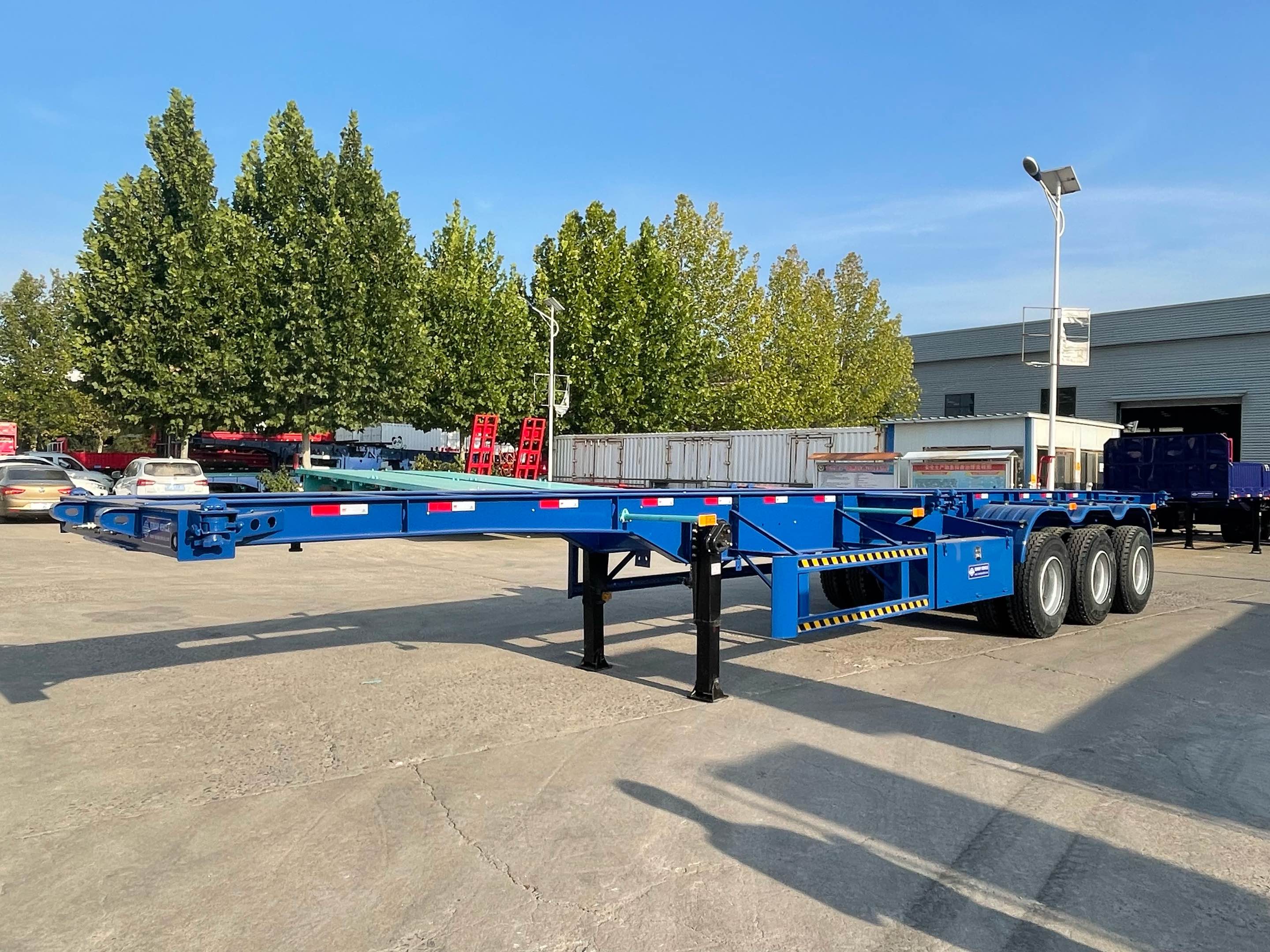 Semirremolque esquelético de 45ft y 3 ejes