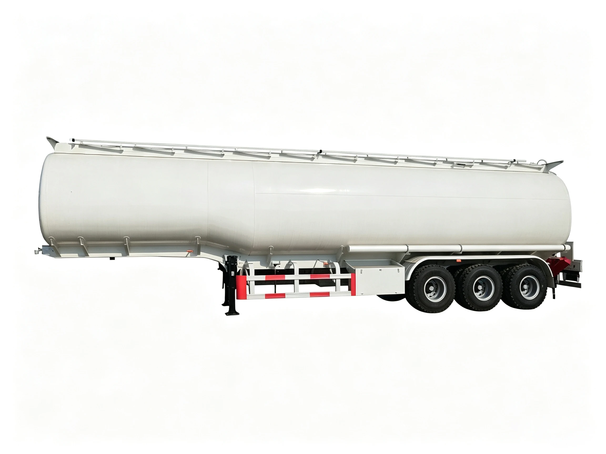 Remolque cisterna de combustible con cuello de cisne de 3 ejes y 60.000 L