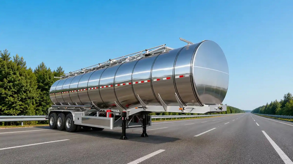 45000 Litres Stainless SteelInsulation Tank Semi Trailer