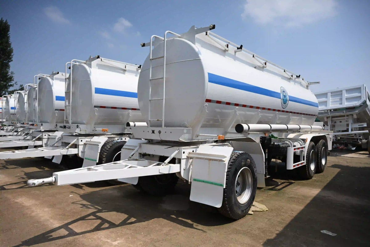 15CBM Fuel Tanker Drawbar Trailer
