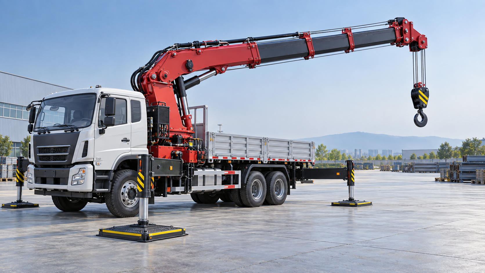 Which safety checks matter before operating a truck mounted crane