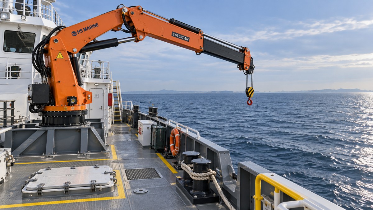 How deck space constraints affect marine crane installation Cómo afectan las limitaciones de espacio en cubierta a la instalación de grúas marinas