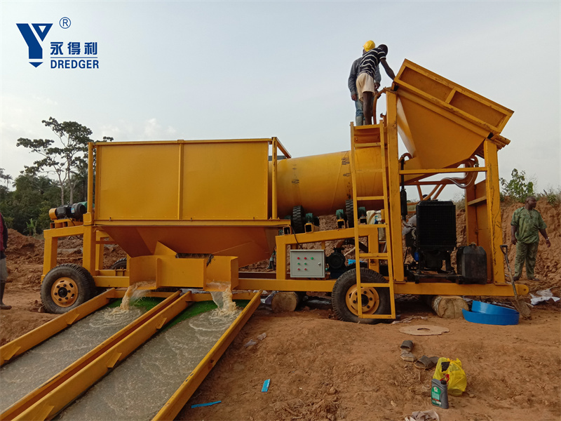 Planta de lavado de oro de 50 tph