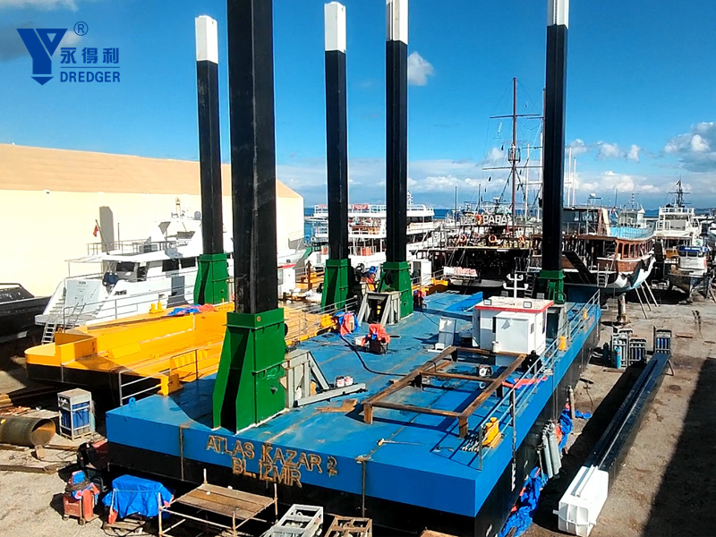 Pontón para excavadora