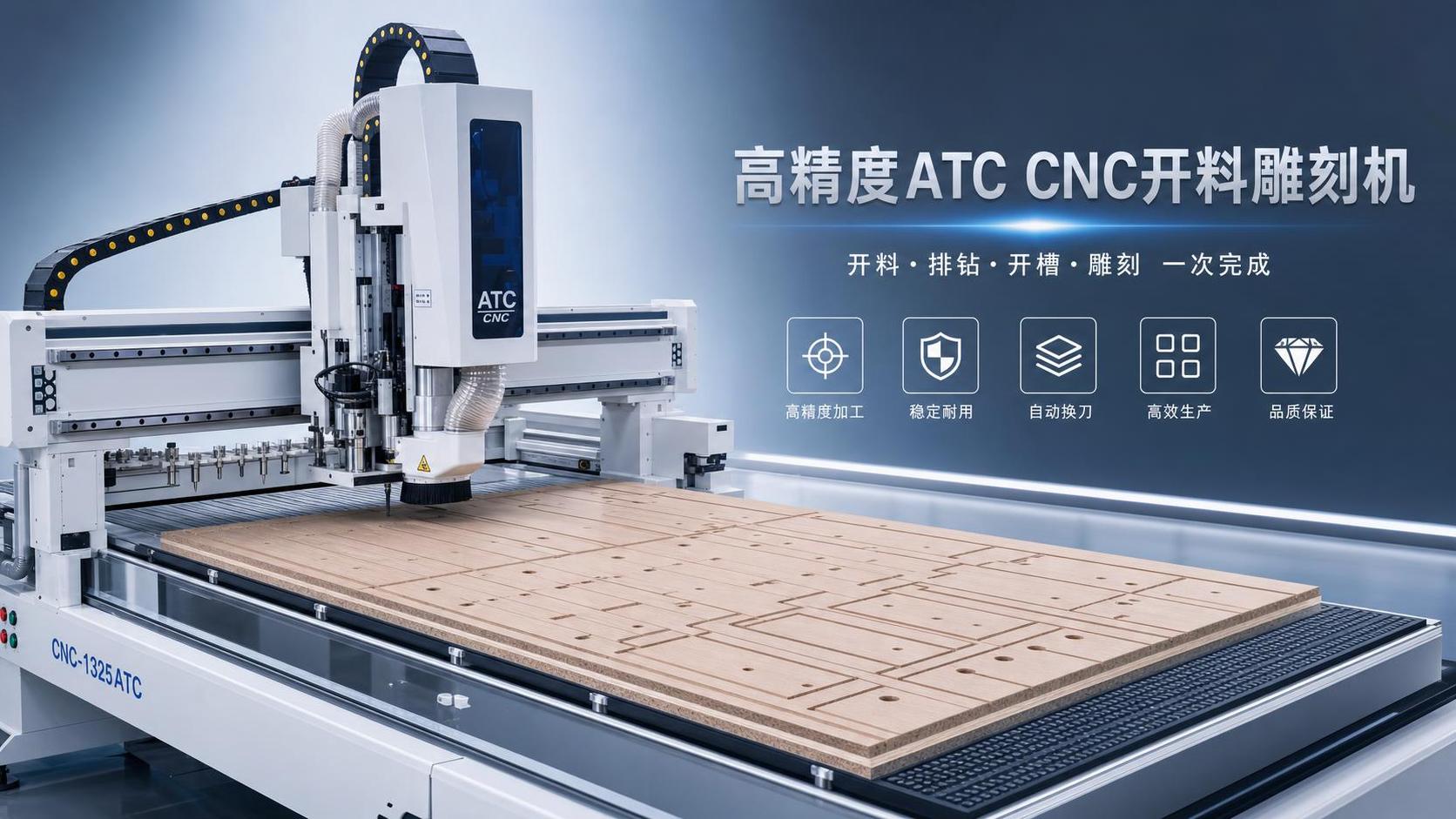 ¿Qué precisión puede esperar de una máquina router CNC con ATC para el procesamiento de paneles?