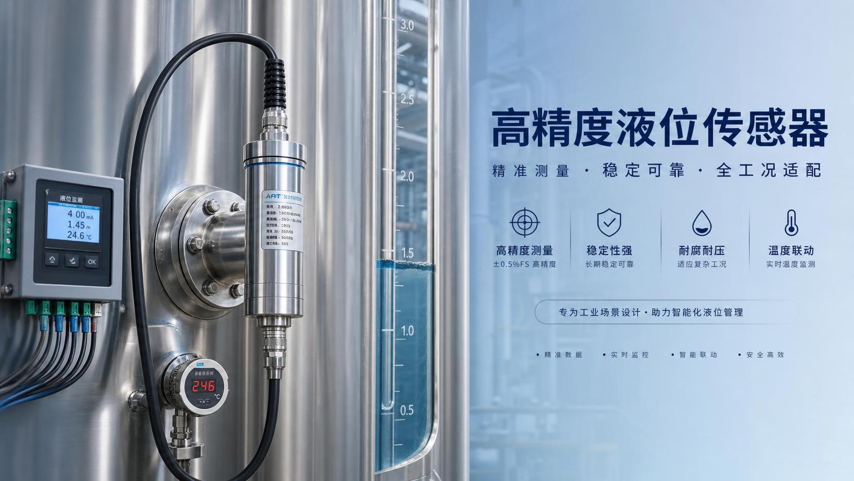 误差小液位传感器精度等级怎么看？选型时别忽略这几点