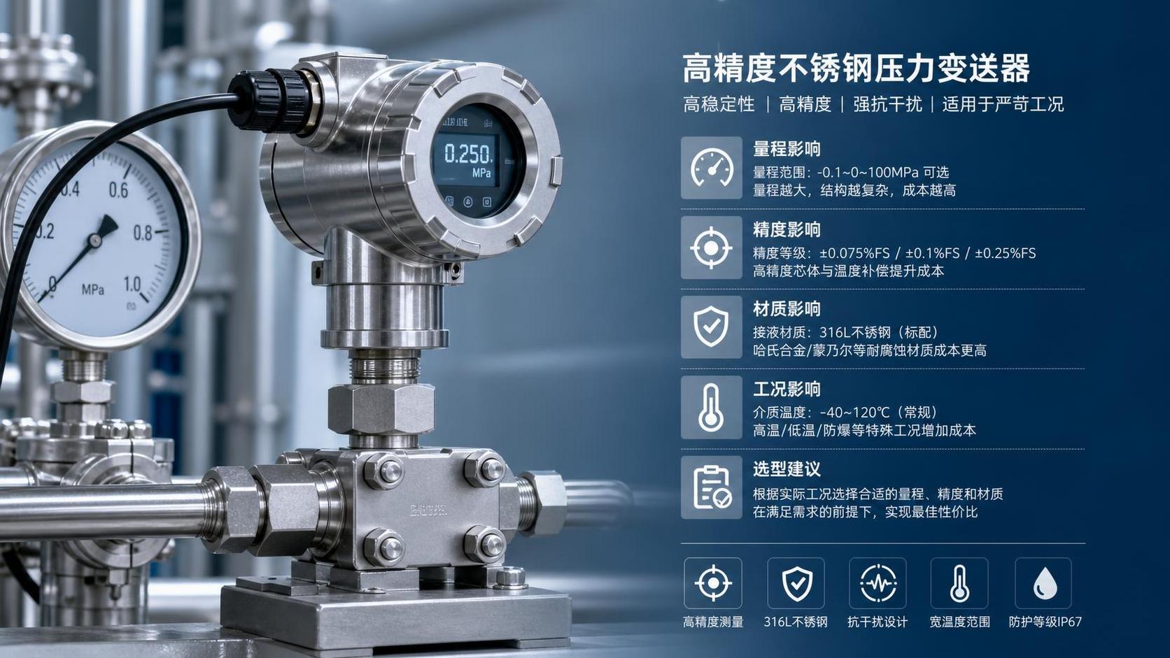 压力变送器多少钱受哪些因素影响