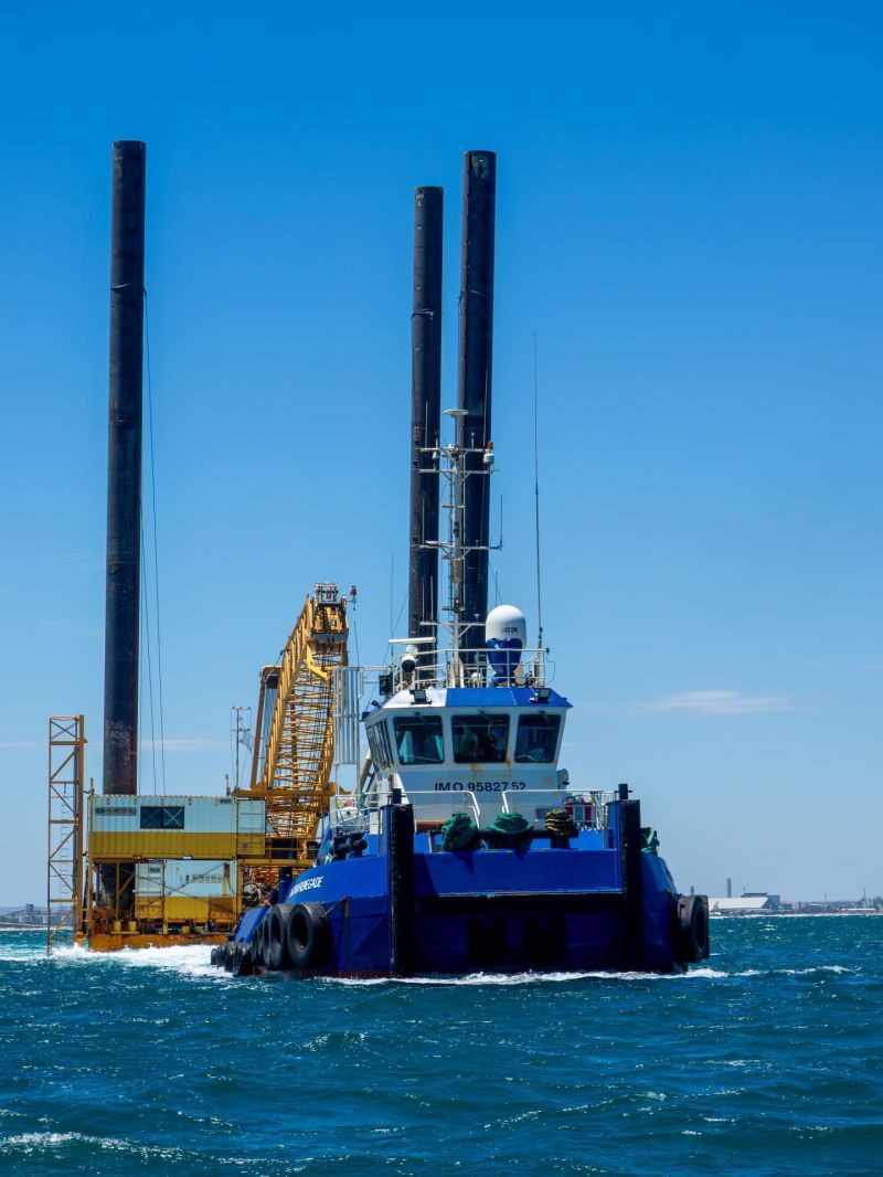 Plataforma offshore & dessalinização de água do mar