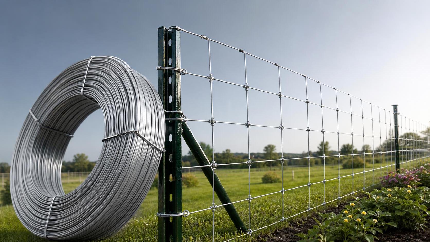 ¿Es adecuado el alambre de hierro galvanizado de calibre 10 para cercas exteriores?