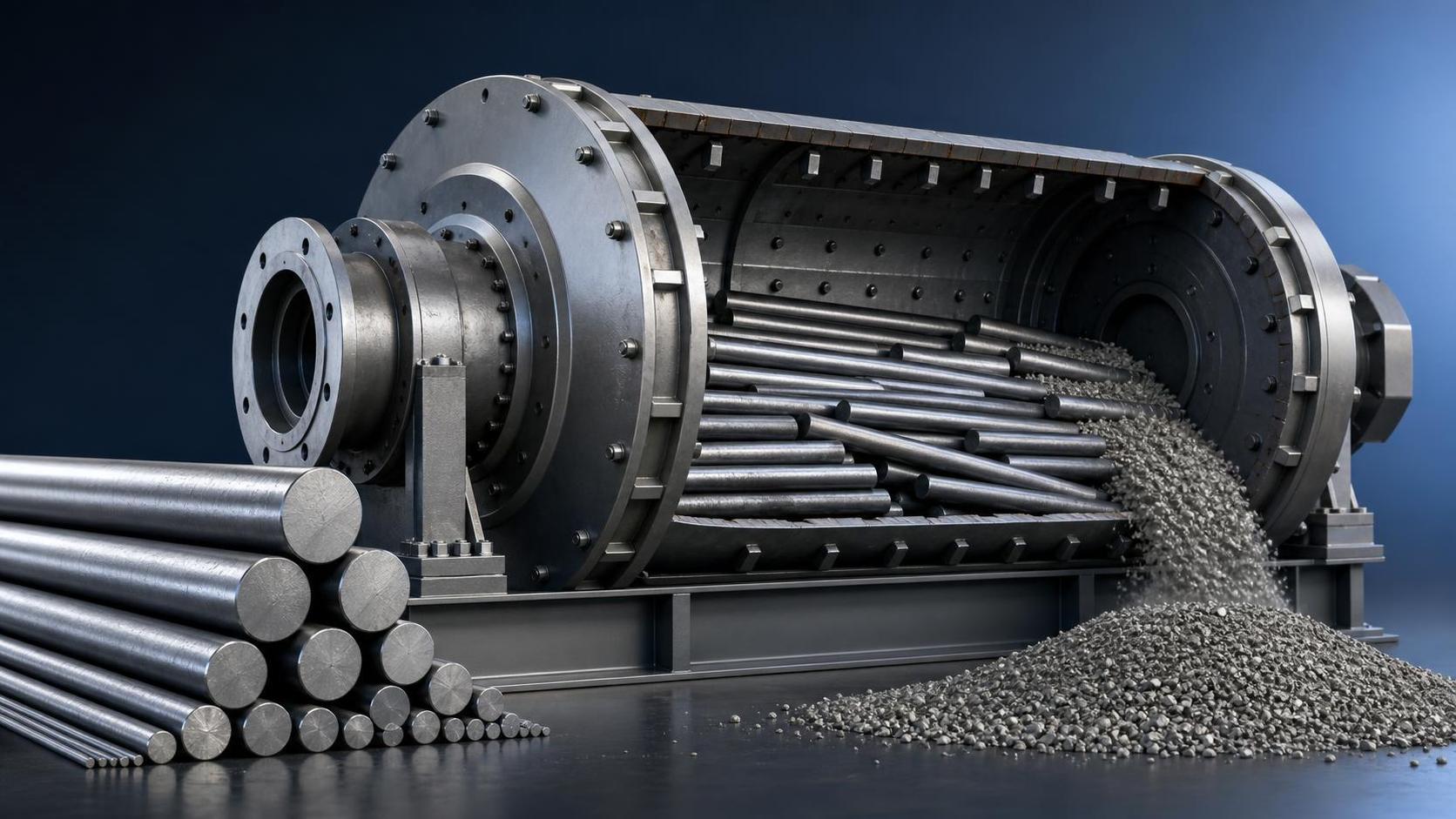 How Grinding Steel Rods Affect Mill Throughput and Particle Size