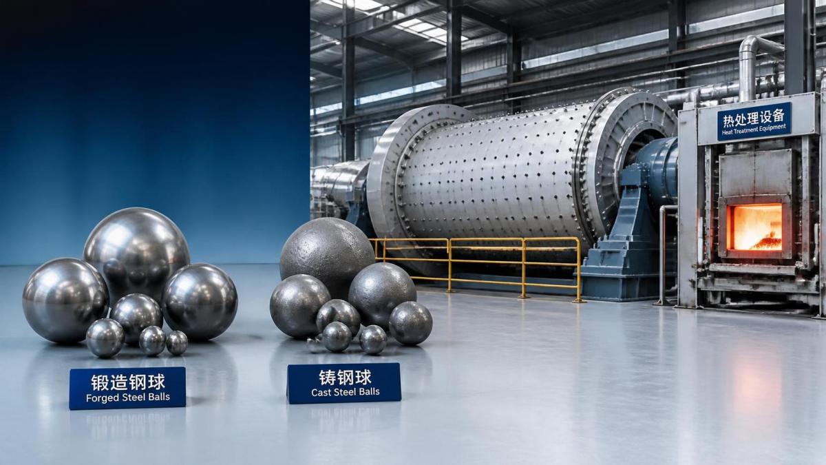 Bolas de acero forjadas vs. bolas de acero fundidas
