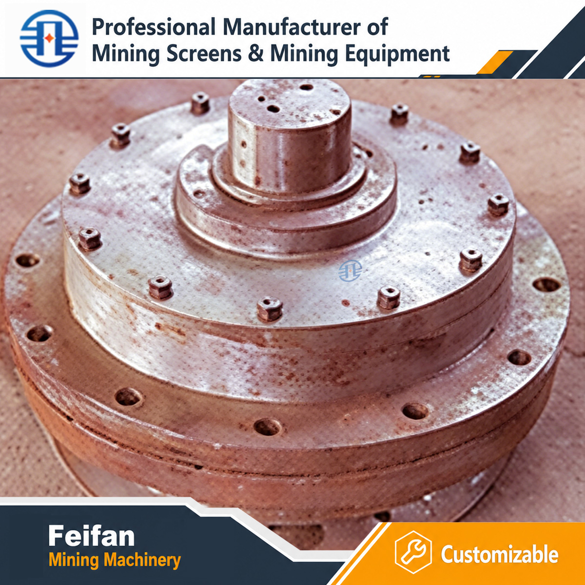 FEIFAN OEM запасные части для горнодобывающих дробилок, полный ассортимент износостойких компонентов для линии производства заполнителей