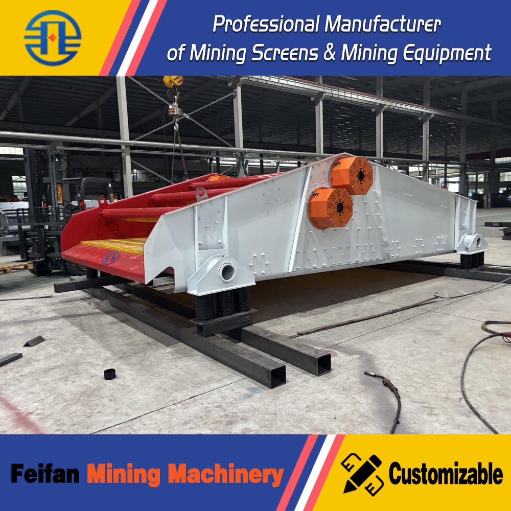 Máquina industrial de desaguamento por vibração da série TSS da FEIFAN OEM para instalações de lavagem de minério