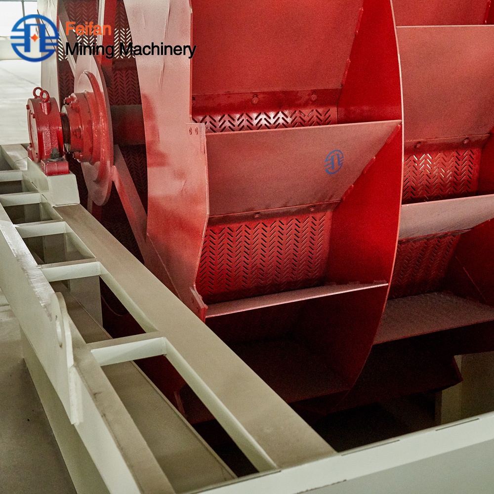 Equipamento lavador de areia inteligente totalmente automático FEIFAN para projeto de separação de cascalho máquina de alta eficiência 