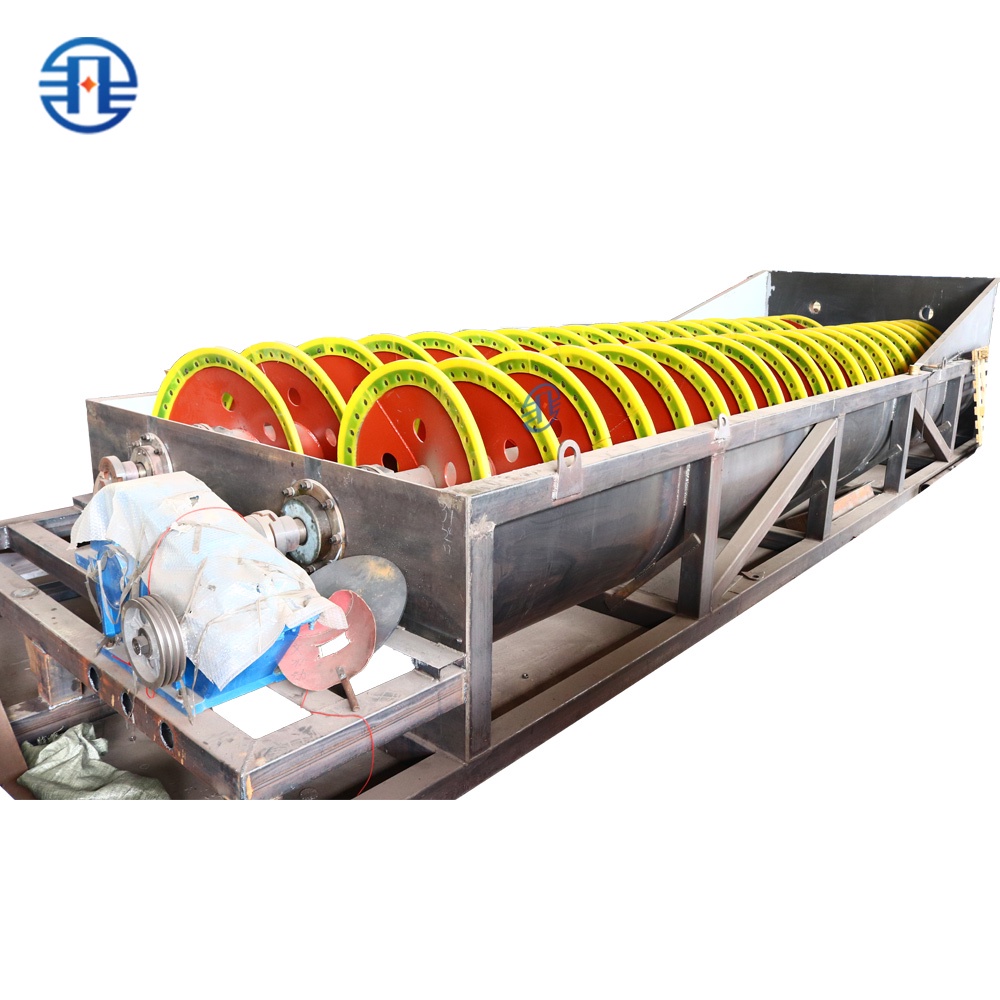 Lavadora espiral de areia OEM para limpeza de areia de feldspato com lâminas helicoidais reforçadas e máquina de baixo consumo de energia  