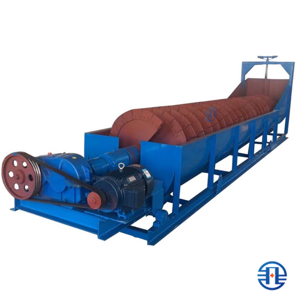 Lavadora de areia espiral FEIFAN com estrutura de espiral única, equipamento economizador de energia para lavagem de areia e fornecimento de agregados limpos em usina de concreto   FEIFAN