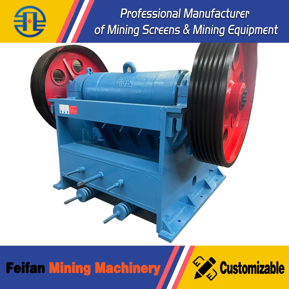 Máquina britadora de mandíbulas OEM PXE Series com proteção contra sobrecarga, estrutura de aço fundido, baixo consumo de combustível, para mineração de basalto na África ou na Ásia