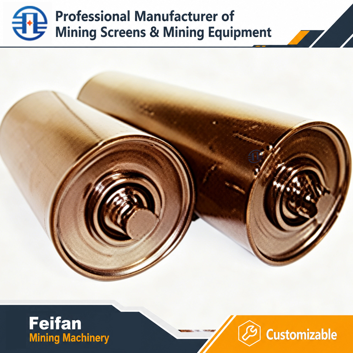 Peças de reposição OEM FEIFAN para britador, conjunto do rotor, eixo principal, alojamento do rolamento para máquina de britador de mandíbulas, cônico e de impacto