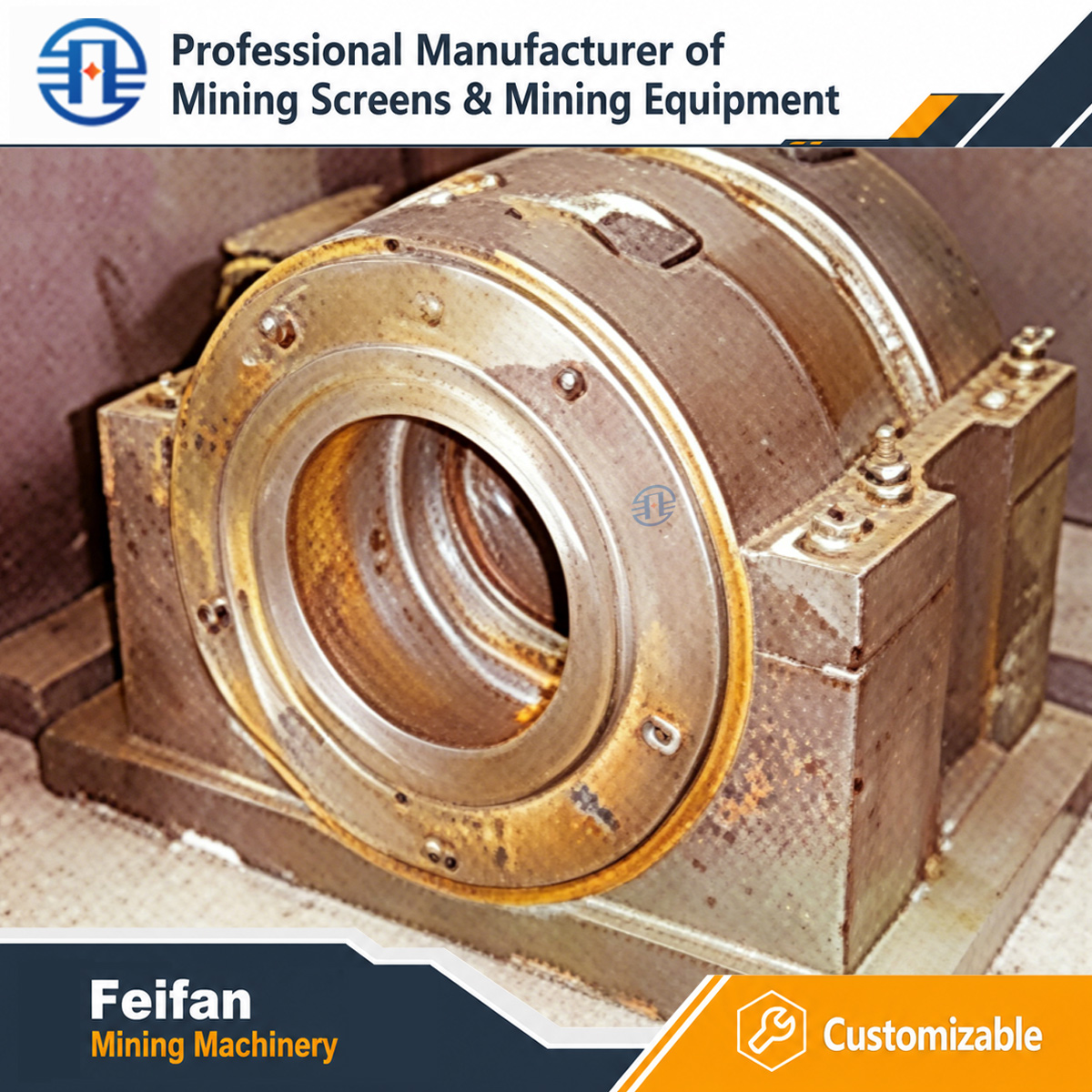 Peças de reposição OEM FEIFAN para britadores de mineração gama completa de componentes resistentes ao desgaste para linha de produção de agregados