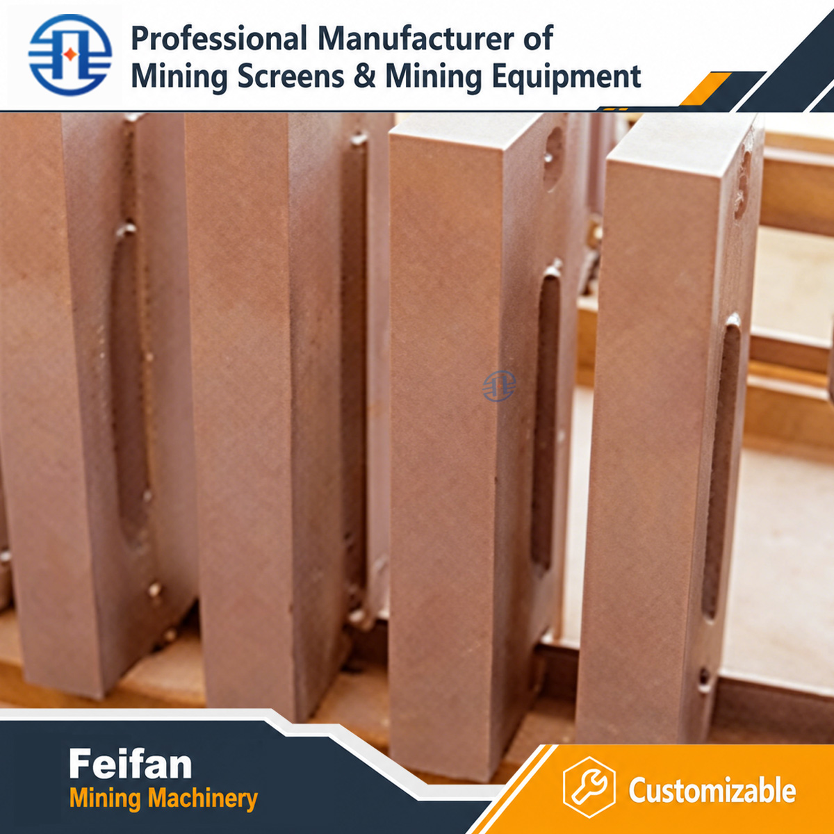Peças de reposição OEM FEIFAN para britadores de mineração gama completa de componentes resistentes ao desgaste para linha de produção de agregados