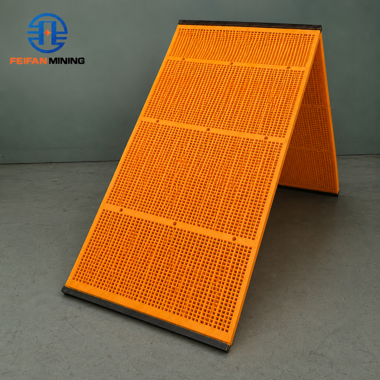 FEIFAN OEM de painel de PU tensionado resistente ao desgaste para tela vibratória de poliuretano para agregados de areia e cascalho