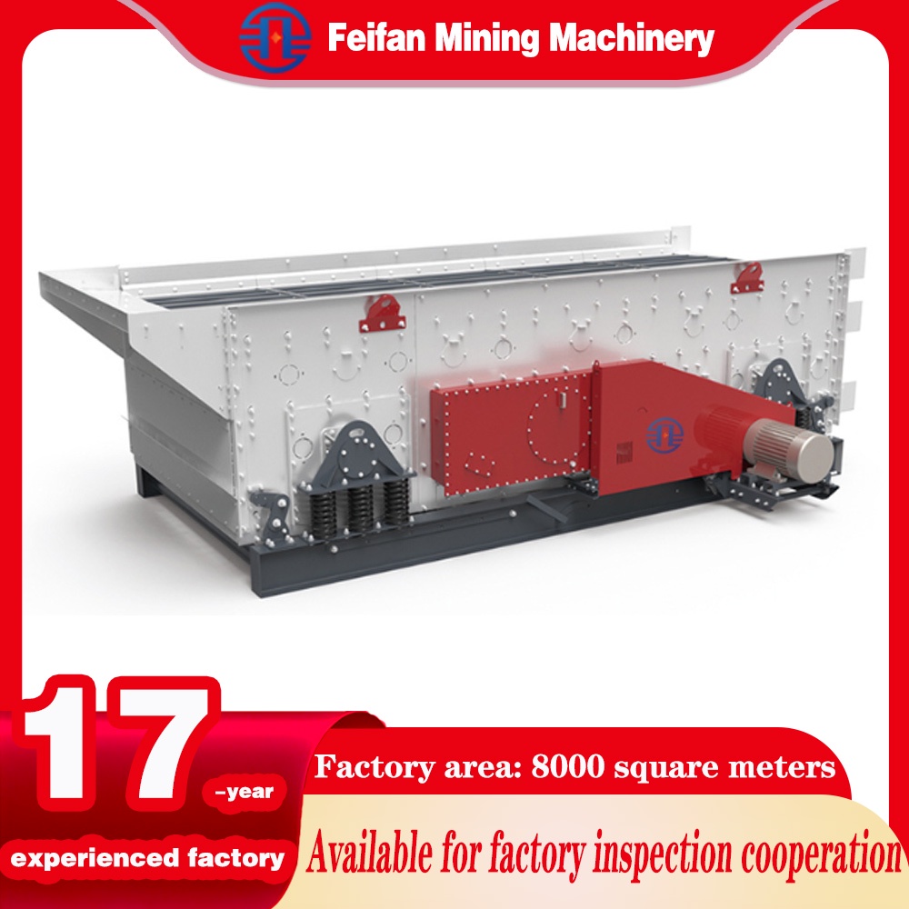 FEIFAN Equipo de cribado eficiente para operaciones mineras 400 Tph rendimiento estable servicio OEM máquina de criba vibratoria horizontal